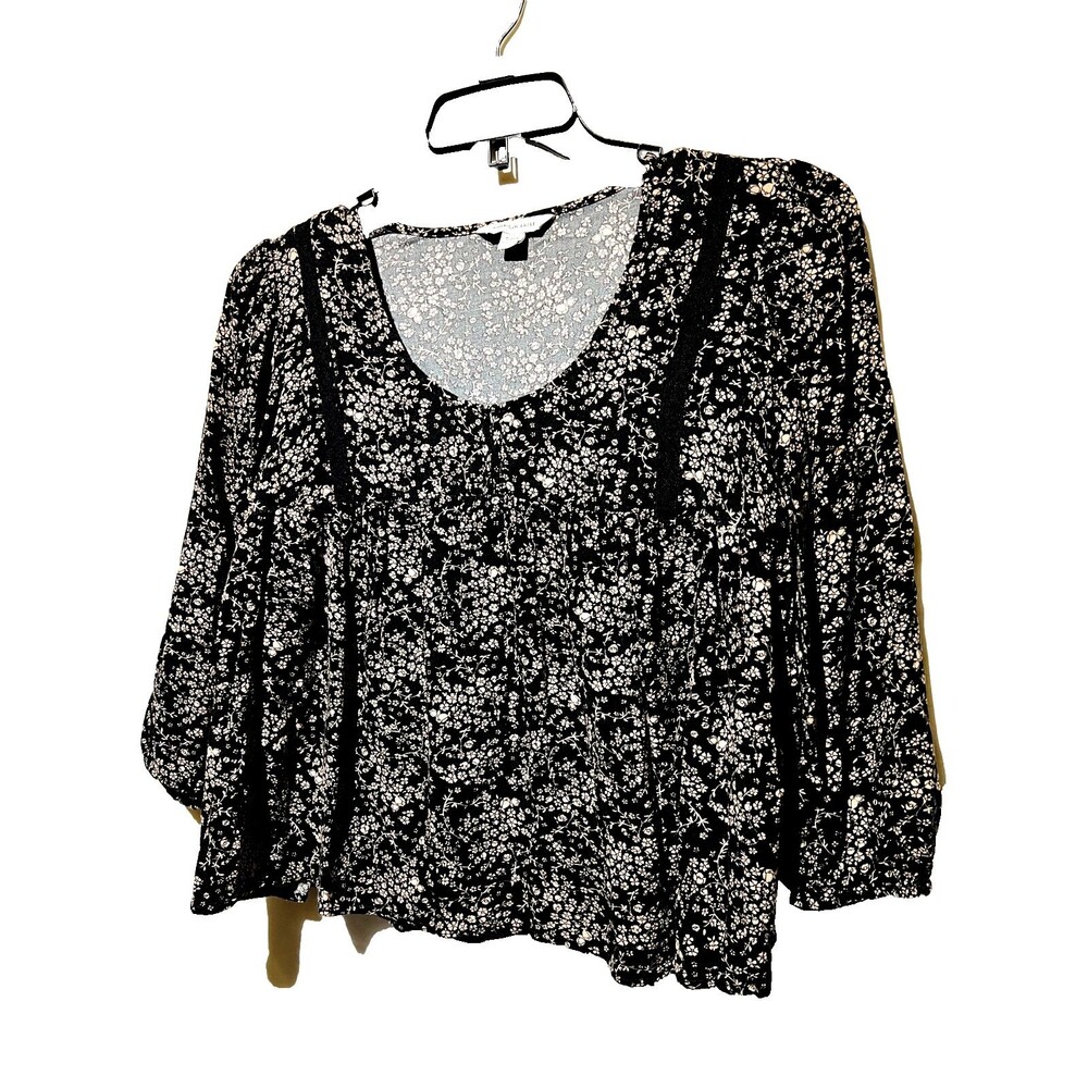 AMERICAN EAGLE Floral Print Top SIZE SMALL